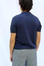 POLO knit silk BLUE