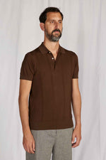 POLO knit silk COFFEE